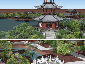 蘇州園林風(fēng)格中式公園SU模型設(shè)計(jì)圖選購(gòu)指南 專業(yè)建筑模型的理想之選